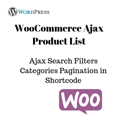WOOCOMMERCE PRODUCT LIST WITH AJAX 